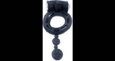 Power Escorts - Vibrerende Cockring - 7 Cm - zwart - Inclusief batterijen
