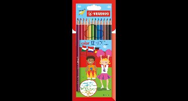 STABILO Color - Kleurpotloden - Intense Kleuren En Makkelijke Kleurafgifte - Etui Met 12 Kleuren