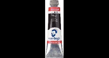Van Gogh Acrylverf Zwart - Acrylpaint - 735 Oxydzwart - Acrylic Verf Paint - Acrylaatverf - Zwarte Hobbyverf - Watergedragen Verf - Sneldrogende Pigmentrijke Verf - 40ml