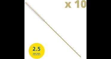 Lactona Interdentaal Ragers - XX-Small Long 2,5mm - Geel - 2 gripzak x 5 stuks - Voordeelpakket