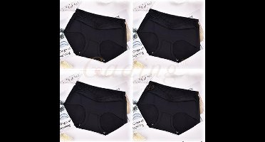 Gading ondergoed 4 PACK dames onderbroeken zomer onderbroek 4 pak -zwart-M
