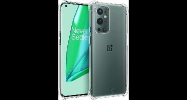 Hoesje geschikt voor OnePlus 9 Pro - Anti Shock Proof Siliconen Back Cover Case Hoes Transparant