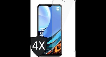 Screenprotector geschikt voor Xiaomi RedMi 9T - Screen Protector Glas - 4 Stuks