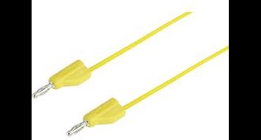 VOLTCRAFT MSB-300 Meetsnoer [Banaanstekker 4 mm - Banaanstekker 4 mm] 1.00 m Geel 1 stuk(s)