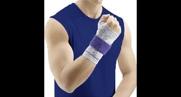 Bauerfeind ManuTrain Polsbandage - Zijde: Links - Maat: 2 (15-16 cm) - Kleur: Titaan