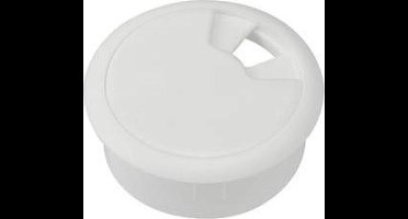 TRU COMPONENTS WP50BK Kabeldoorvoering Voor werkblad Montagegat: 50 mm ABS Wit 1 stuk(s)