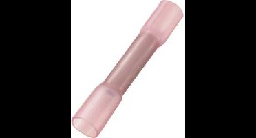 TRU COMPONENTS 739114 Stootverbinder Met krimpkous 0.50 mm² Volledig geïsoleerd Rood 50 stuk(s)