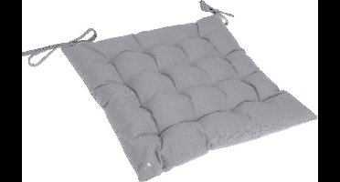 Koopman Stoelkussen 40X40X6CM GRIJS