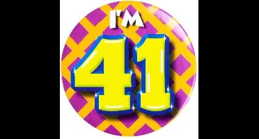 Paper Dreams Button 41 jaar - 55mm