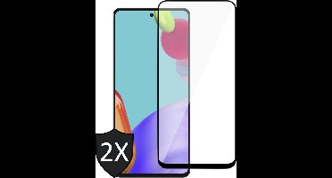 Screenprotector geschikt voor Samsung A52 - Screen Protector Full - 2x