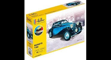Heller Modelbouwpakket Auto - 56706 Bugatti T-50 Car - Starter Kit Plastic - 1:24 - Modelbouw