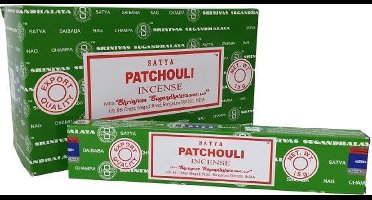Wierook Satya Patchouli - doos met 12 pakjes van 15 gram