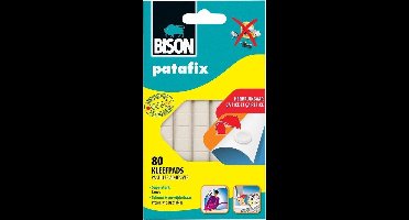 Kleefpads Bison Patafix blister van 80 stuks