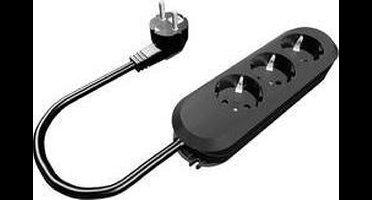 Bachmann 387170 Stekkerdoos 3-voudig Zwart Randaarde stekker 1 stuk(s)