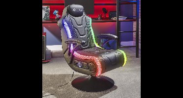 Gamestoel - Monsoon - RGB Neo Motion - 4.1 audio - 4 speakers - subwoofer - trilfunctie (X Rocker)