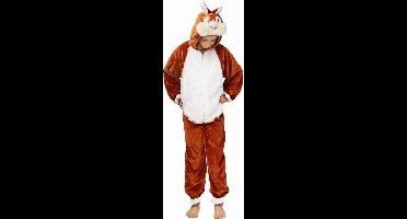 Pluche Konijn Onesie Kind Bruin - Maat 128