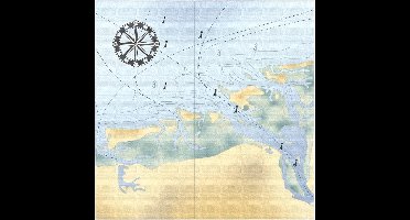 Esschert Design Servetten Strand 33 Cm Papier Blauw 20 Stuks