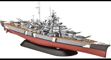 Revell Modelbouwpakket Schepen - 05098 Battleship Bismarck - Bismarck-klasse - Schip Plastic - 1:700 - Modelbouw