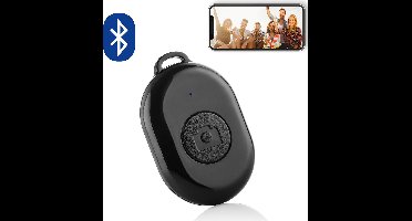 MOJOGEAR Bluetooth remote shutter Mini - Afstandsbediening voor smartphone camera — Compatibel met Android/iOS/Microsoft – Zwart