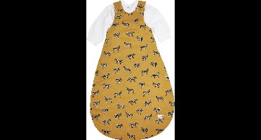 Meyco Baby Zebra Animal baby slaapzak rond tweedelig - honey gold - 80/86 - 2.5 TOG