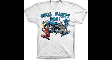 DC Comics Batman Heren Tshirt -S- Cool Party Bro! Wit