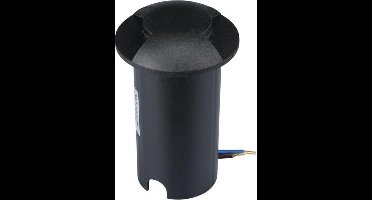 Grondspot 2 kanten - zwarte uitvoering - 12 Volt tuin verlichting - warm wit - IP67