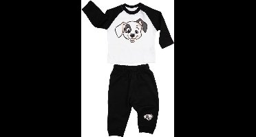 Disney 101 Dalmatiers - 2-delige set - broek+shirt - zwart/wit - maat 74/80