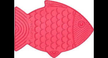 Lickimat Casper - Slowfeeder Voor De Kat - Tegen Schrokken - Kattenvoerbak - 22x16 cm Pink