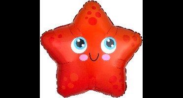 Amscan Folieballon Junior Shape Starfish 45 Cm Rood