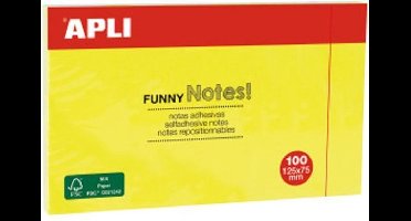 APLI NOTES 125 X 75 GEEL - 100 VEL