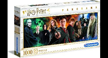 Clementoni - Puzzel 1000 Stukjes Panorama Harry potter, Puzzel Voor Volwassenen en Kinderen, 14-99 jaar, 61883