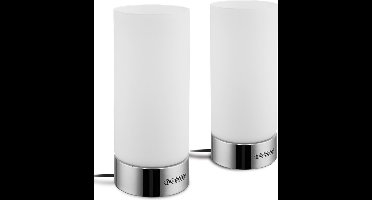 Monzana Tafellamp Lumo - 2 Stuks Touch Dimbaar - Grijs