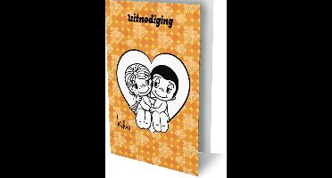 Liefde is - 6 Dubbele Uitnodigingen Met Envelop – Uitnodigingen