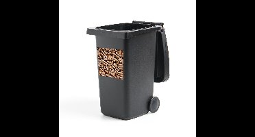 Container sticker Kurk - Rommelige stapel kurken Klikosticker - 40x40 cm - kliko sticker - weerbestendige containersticker