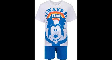 Mickey Mouse - Shortama - Wit - 4 jaar - 104cm
