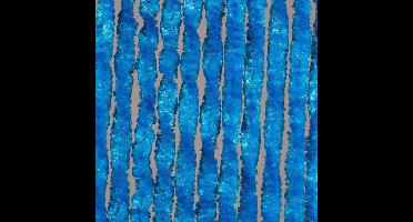 Luxe Kattenstaart Vliegengordijn - 100 x 220cm - Fel Blauw