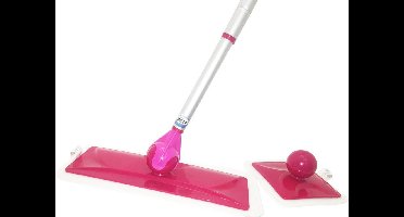 Aqua Laser Vloermop | Microvezelmop set met gratis 6 microfiber doeken en gratis raamwisser | Clickball – Dweil - vloerreiniger - dweilset – vloerwisser – dweilsysteem compleet – voordeelset – voor tegel en houten vloeren met draaibare schanier