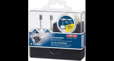 Carat Tegelboorset 6mm (2 stuks + gratis cooldip) voor gebruik op haakse slijper