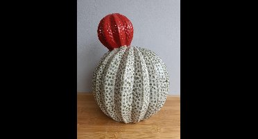 Mica Decorations Decoratief beeld Cactus l.groen, keramiek H25,5 x D20cm