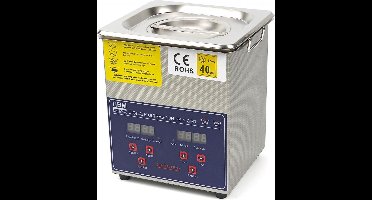 2 Liter Professionele Ultrasoon Reiniger (100 Watt Verwarming)