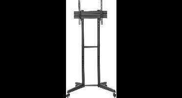 Tv monitor standaard verrijdbaar - beurs statief - hoogte instelbaar - 166 cm hoog