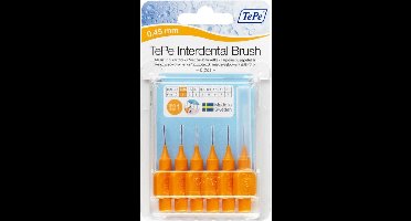 6x TePe Ragers 0,45 mm Oranje blister à 6 stuks