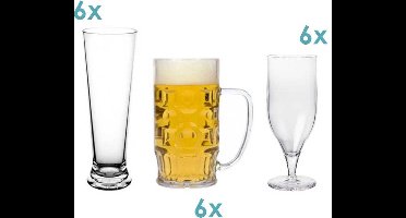 Splash-X Kunststof glazen bierpakket Heinz | 18 stuks