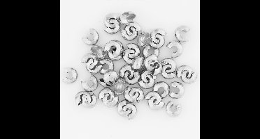 Metalen hoes, d 5 mm, verzilverd, 500 stuk/ 1 doos