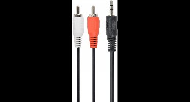Gembird CCAB-458 audio kabel 1,5 m 3.5mm 2 x RCA Zwart