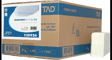 Handdoek papier 26.5x20.5cm Minifold 2 laags 1760st (220026)