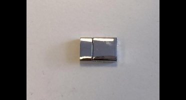 Magneetsluiting plat platinum 24x15 millimeter (gat 4x13mm) 1 Stuks