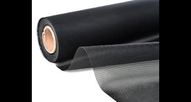 Horrengaas. 160 x 250cm. Zwart. Fiberglas. Muggen-Gaas. Vliegen-Gaas. Muskieten. Zwart. WVSA.