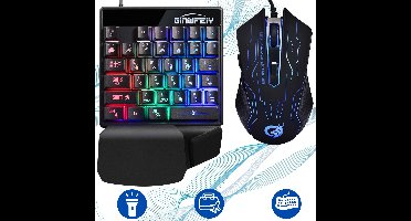 Game Toetsenbord 35 Toetsen – Ergonomisch - Gaming Keyboard - Gaming Mouse – One Hand Keypad – Keypad – Pc Gaming