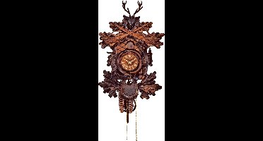 Schneider koekoeksklok 31/9 - hert-jachttafereel - 1daags uurwerk - 39 cm